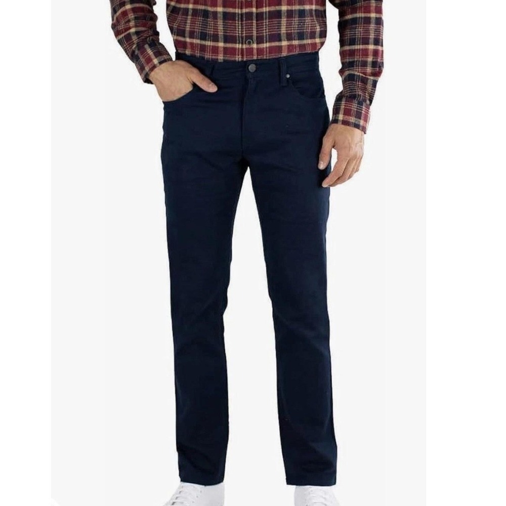 NWOT Jachs NY5 Pocket Pants Men's 34x32 Blue Cotton Rayon Stretch Straight l